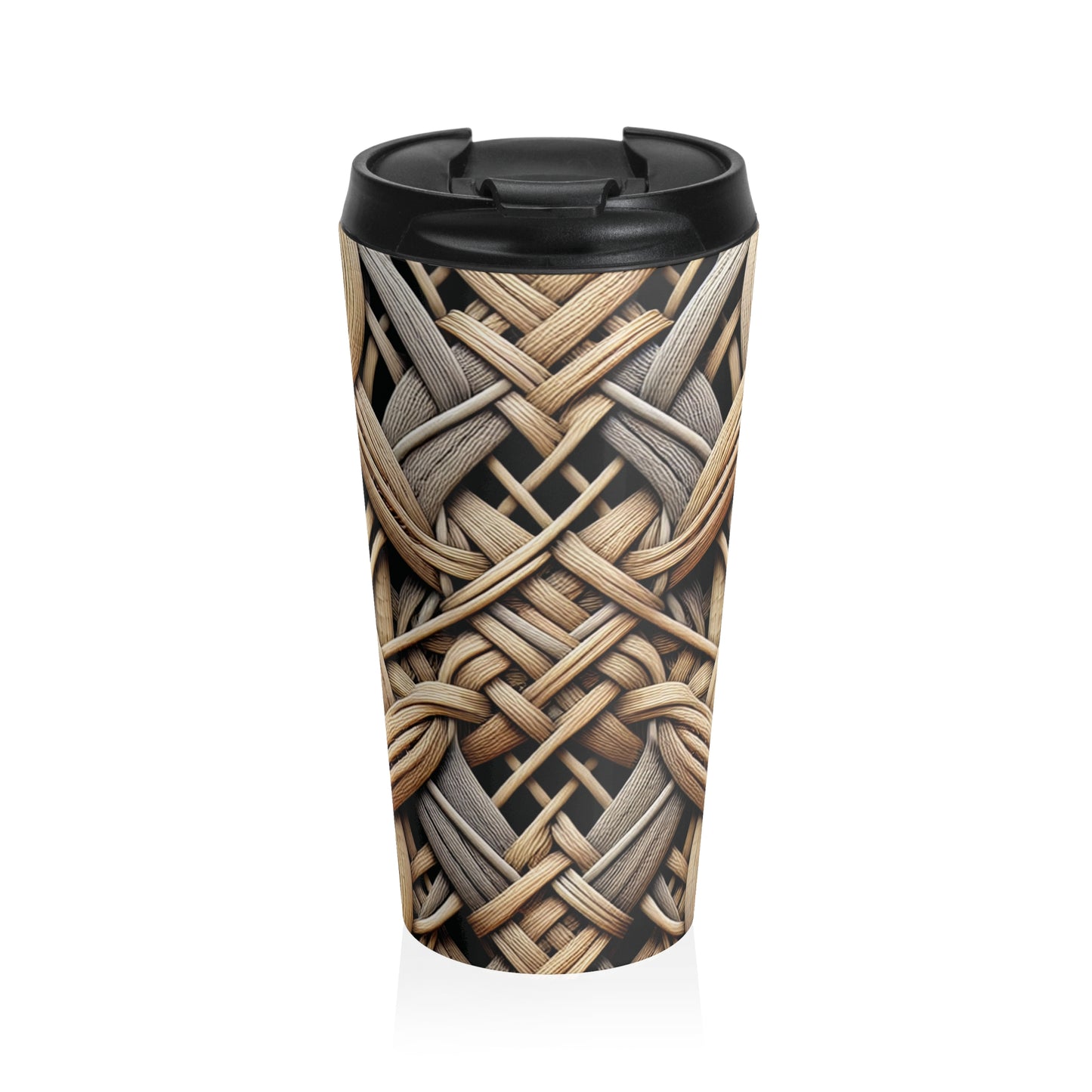 15 oz. Stainless Steel Travel Mug / Island Wicker Weave