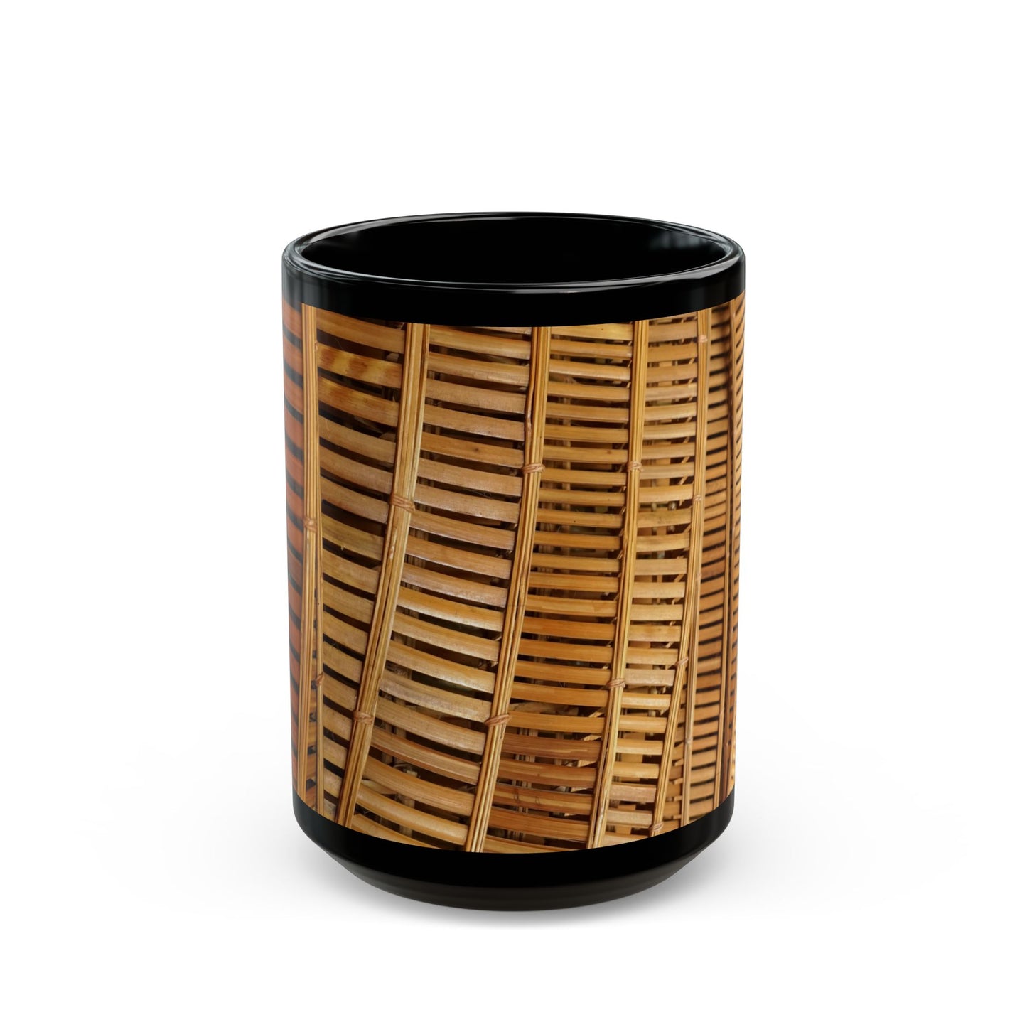 Natural Bamboo Flow Black Coffee Mug