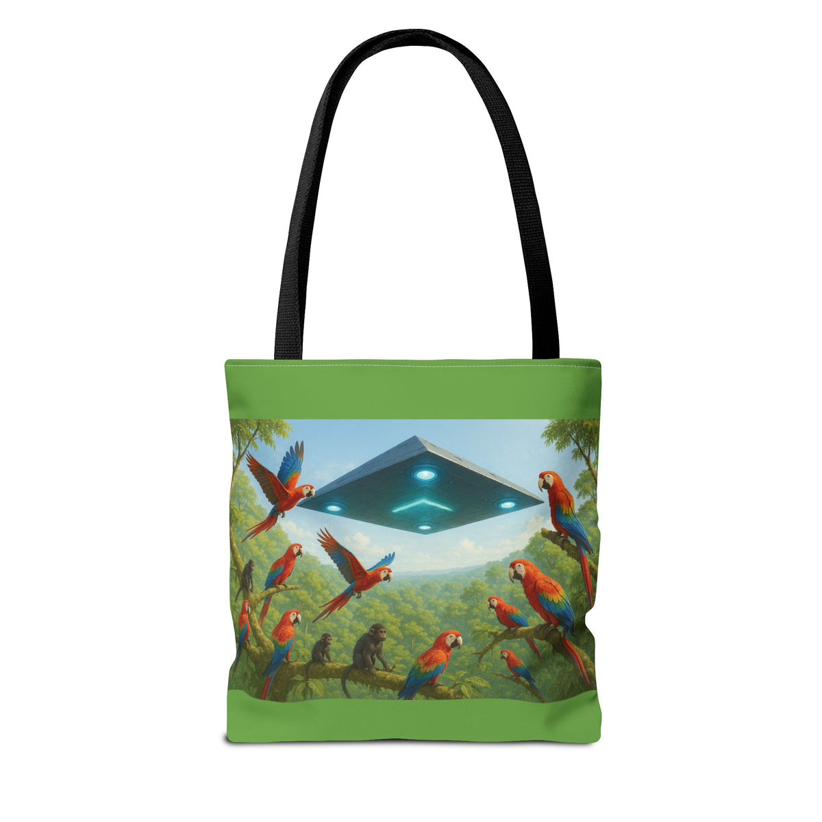 UFO and Macaws Tote Bag - 3 Sizes