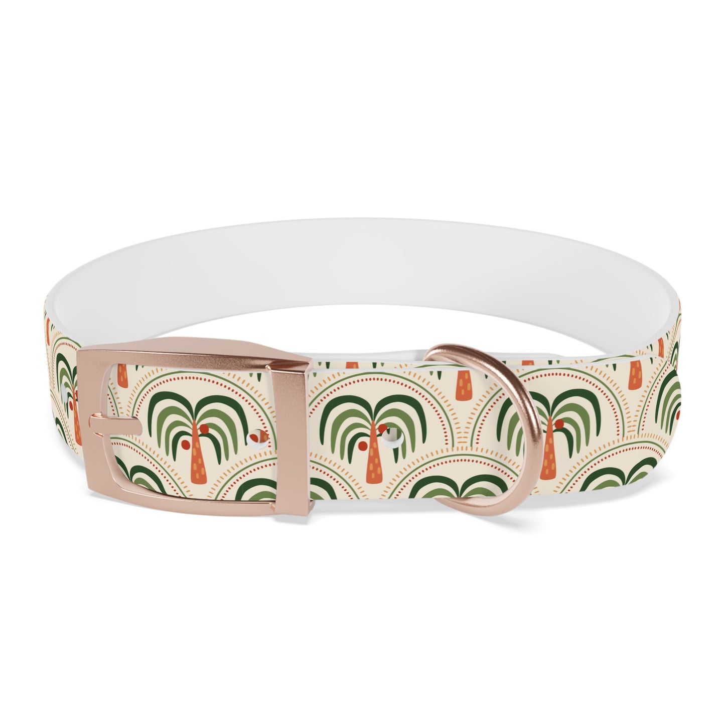 Dog Collar - Stylized Mosaic Palms