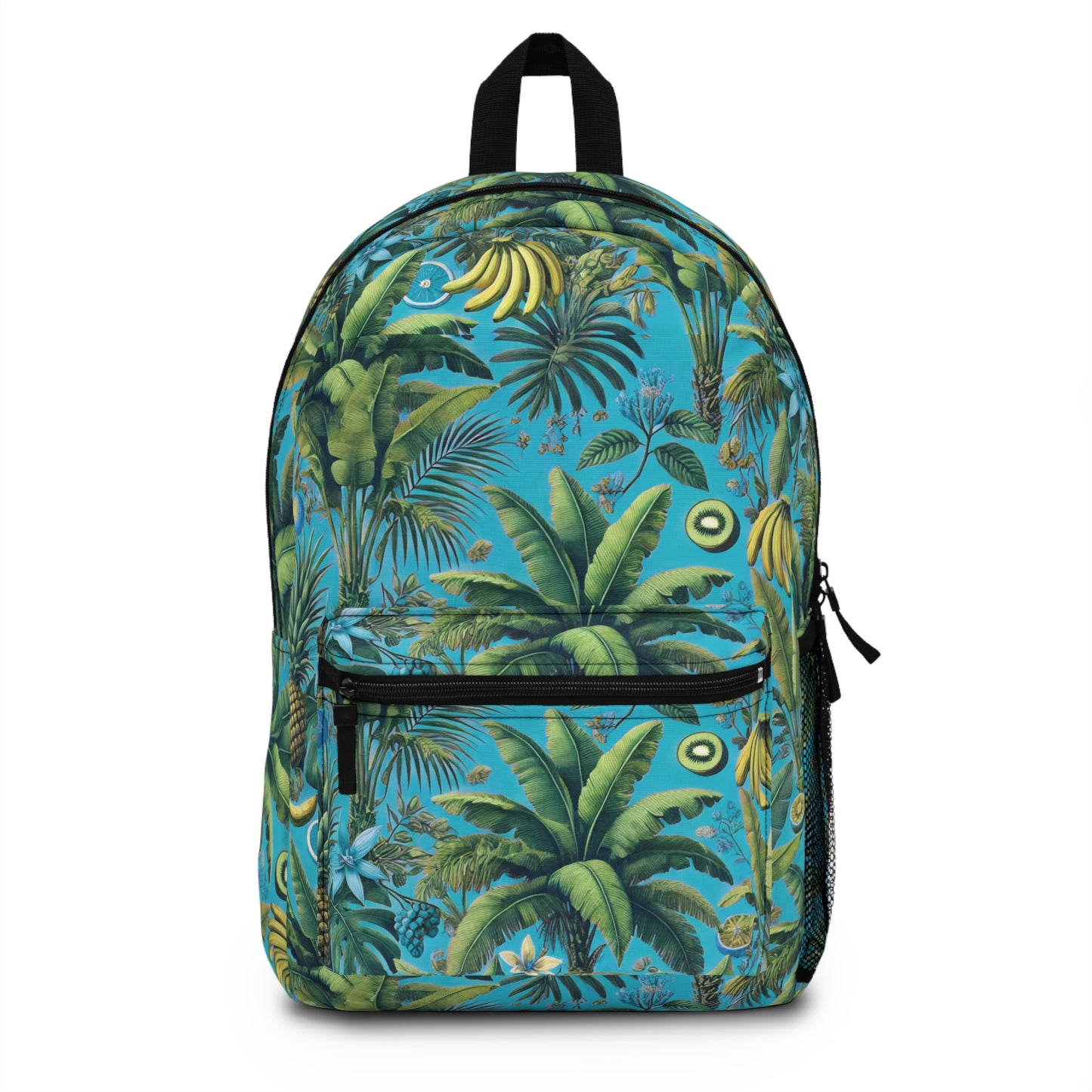Tropical Backpack  / More Tropical Fruit, Aqua Blue