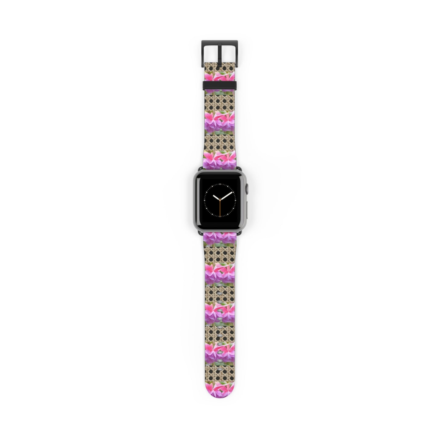 Apple Watch Band - Tropical Wicker and Two Fuchsias