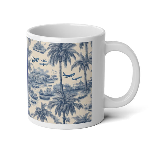 Jumbo Mug, 20oz, Tropical Travels | Tropical Coffee Cup