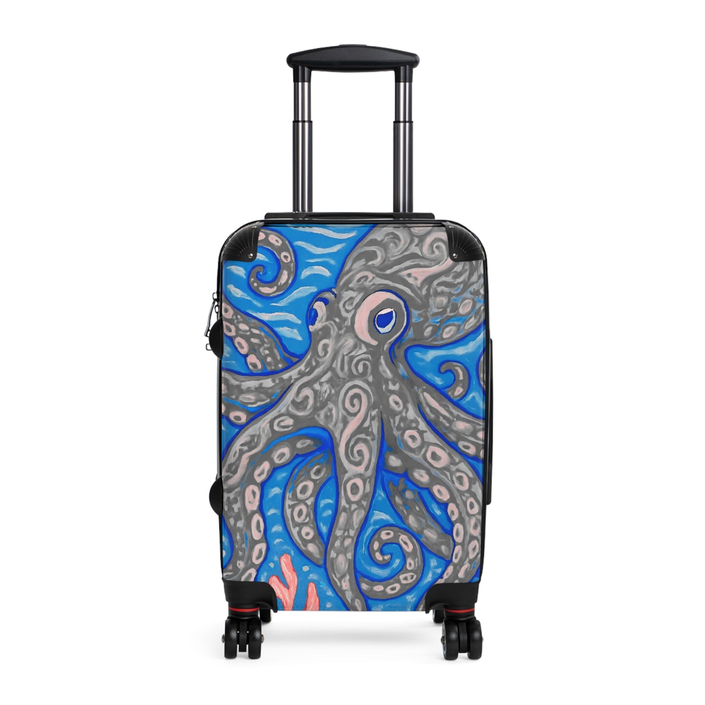 Tropical Suitcase - Stylish Travel Luggage for Adventurers / Kraken Joe, Slate