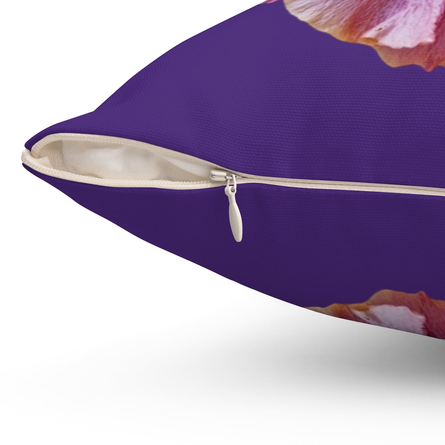 Decorative Pillow - Accent Cushion, 4 Sizes / Photo Purple Hibiscus, Purple