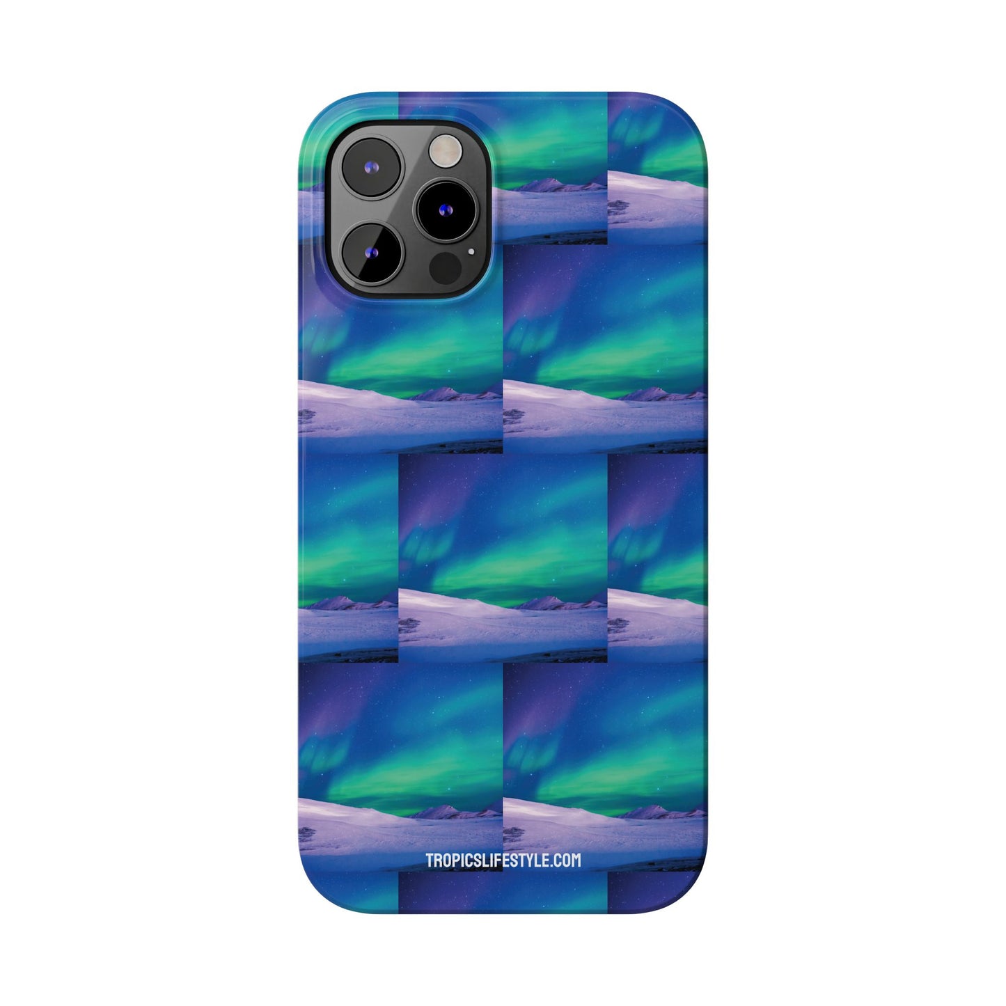 Slim Phone Cases - Cold Ocean Lights, Peacock