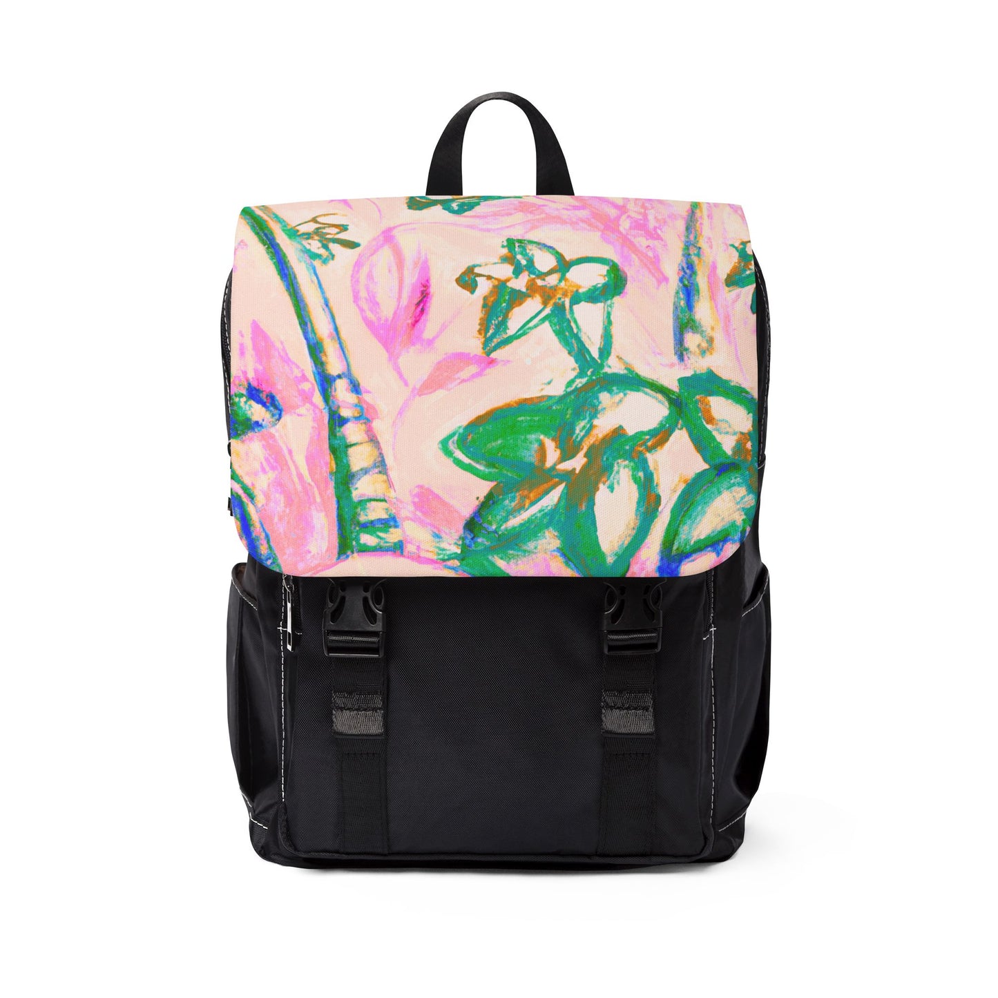 Tropical Doodles/Pink Casual Backpack - Perfect for Everyday Adventures