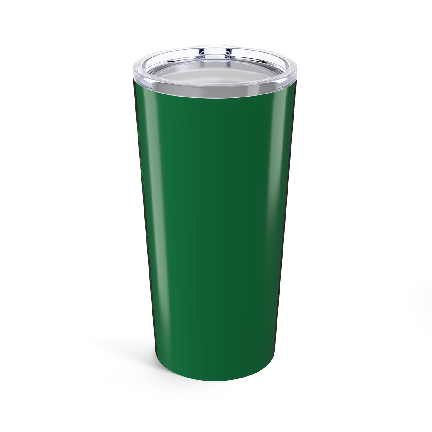 20oz Glossy Tumbler, Stainless Steel / Tropical Glow, Queen of the Angels/Dark Green