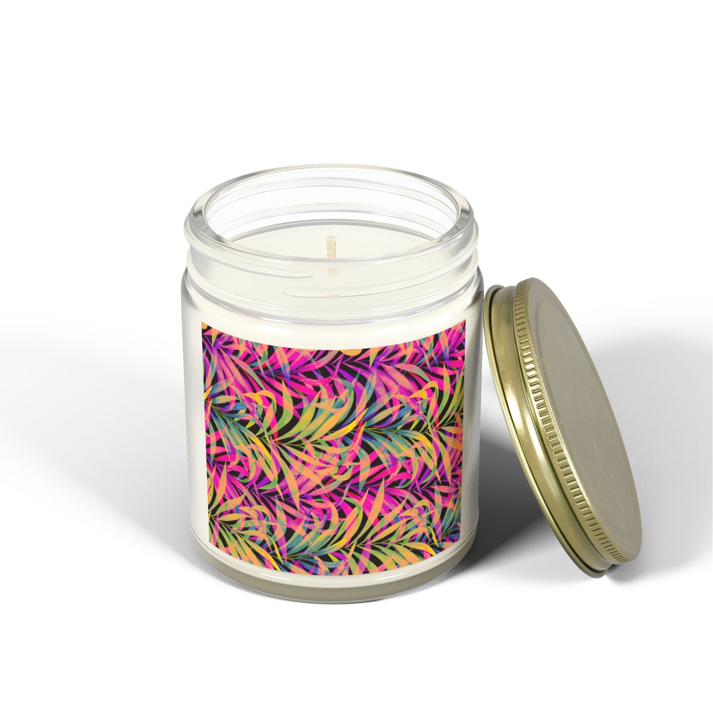 Scented Candles, Coconut Apricot Wax (4oz, 9oz) - Rainbow Fronds