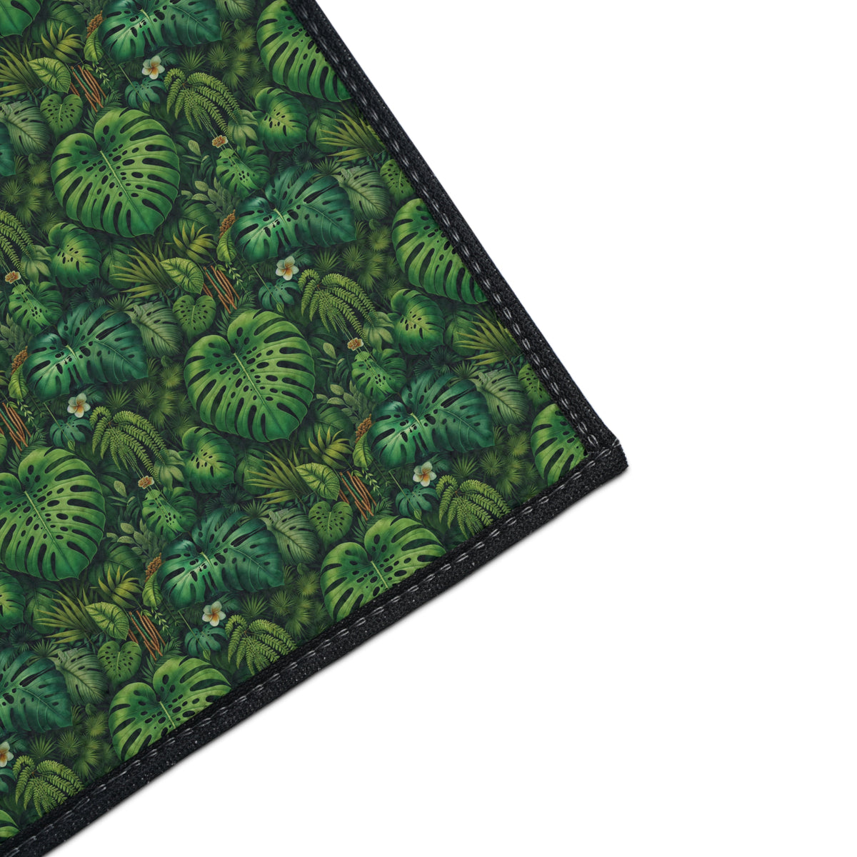 Heavy Duty Floor Mat, 5 Sizes – Tropical Area Rug for Home Décor / Rainforest Greenery