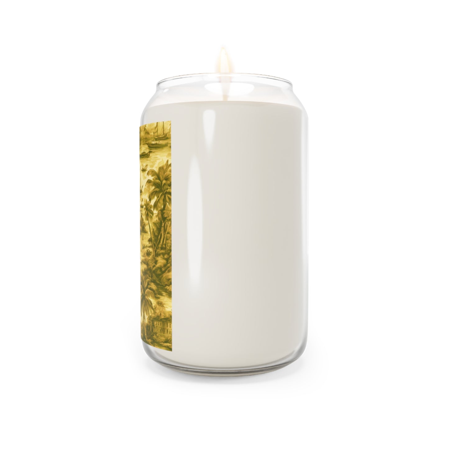 Scented Candle, 13.75oz - Tropical Toile, Gold