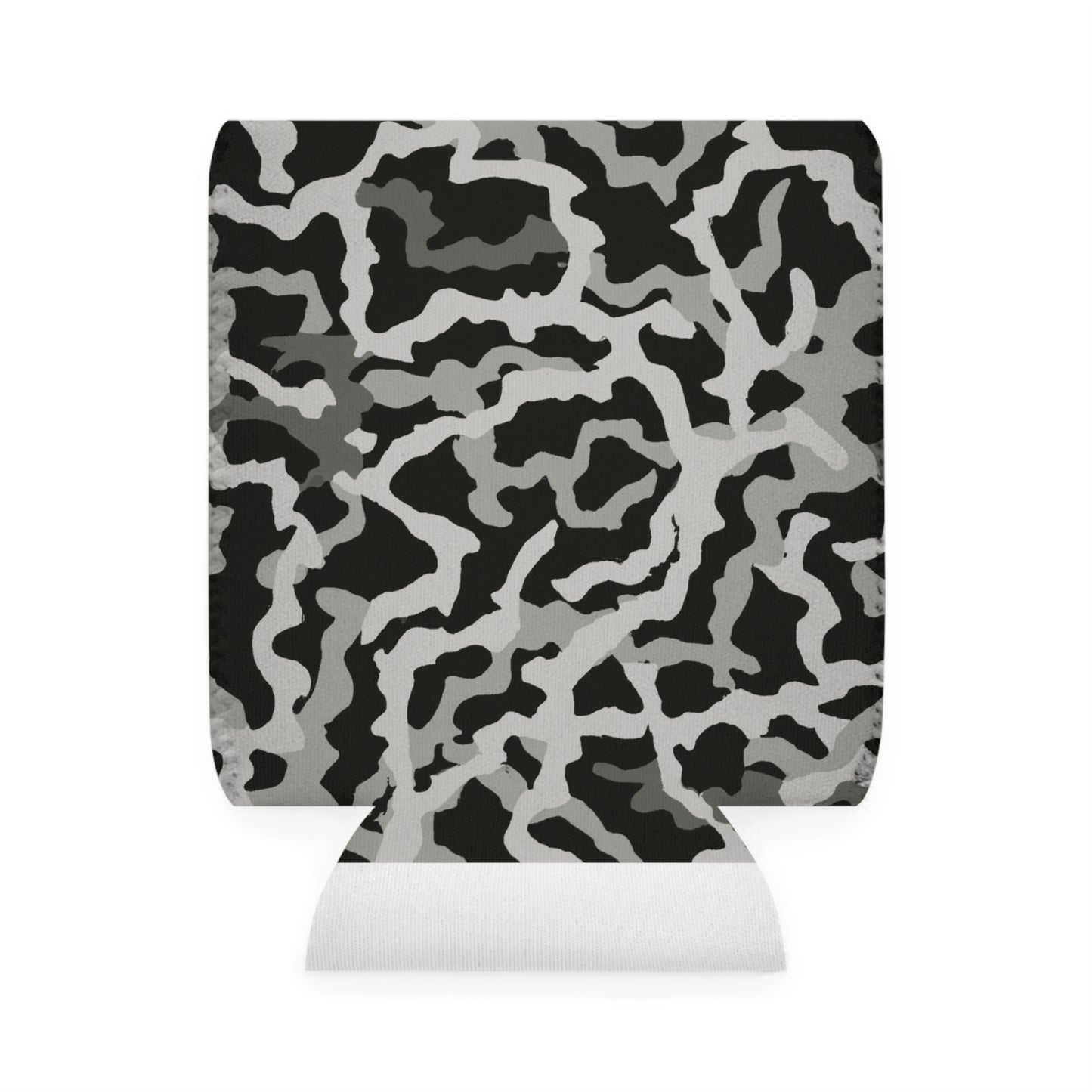 Coral Threads/Noir Can Cooler Sleeve - Perfect for Outdoor Picnics