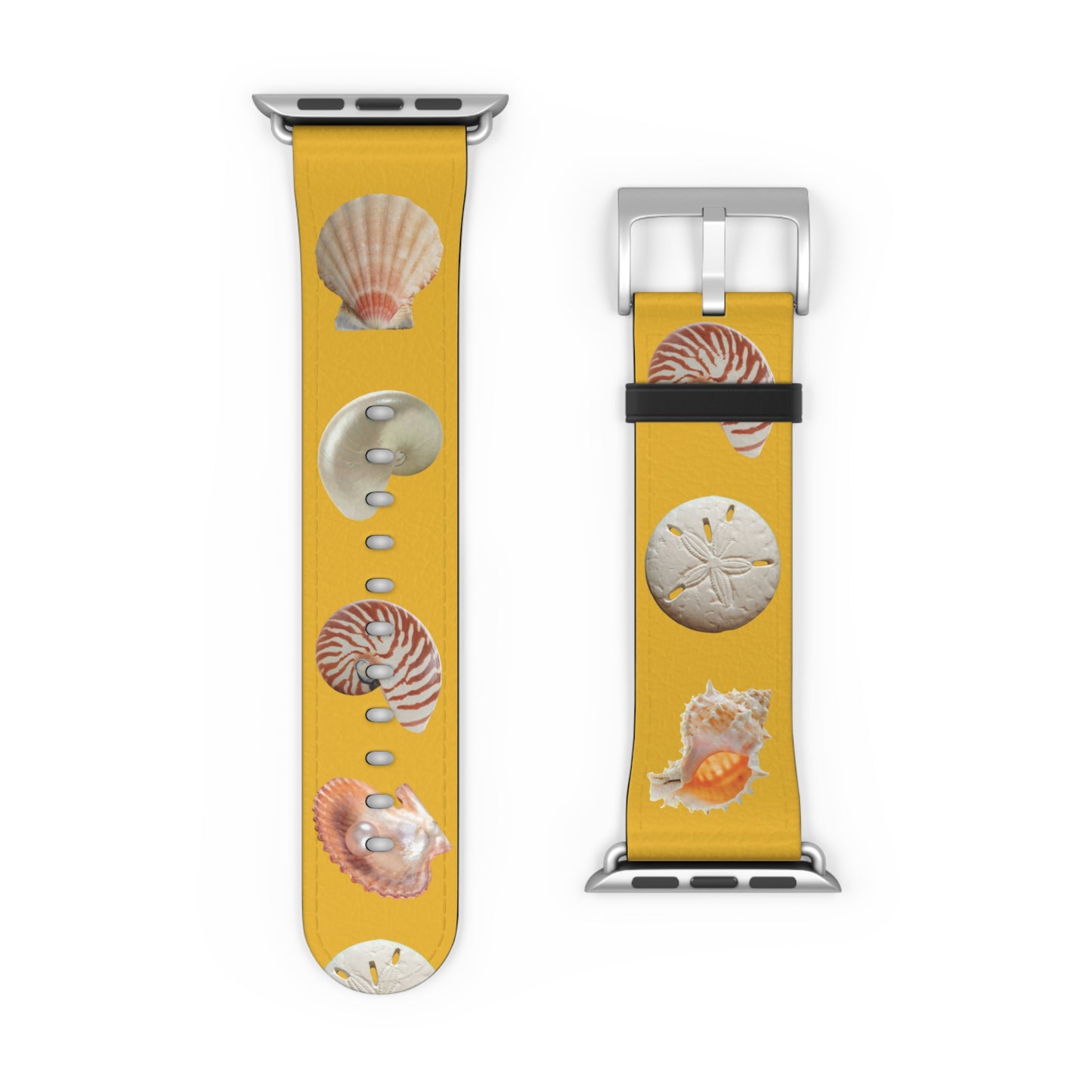 Apple Watch Band - Mixed REAL Seashells/Yellow