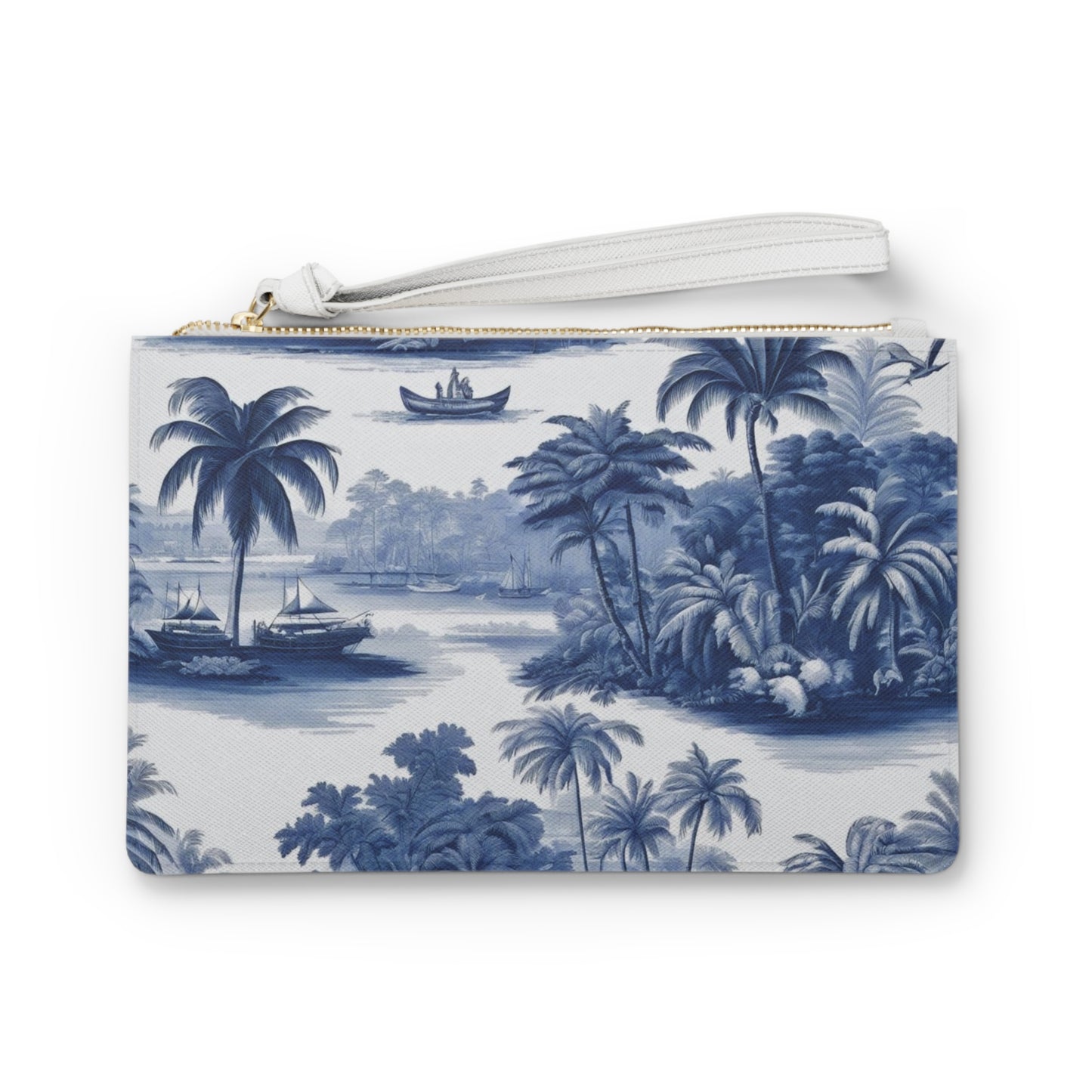 Tropical Faux Leather Clutch Bag - Perfect for Beach Adventures & Summer Vacations / My Last Voyage