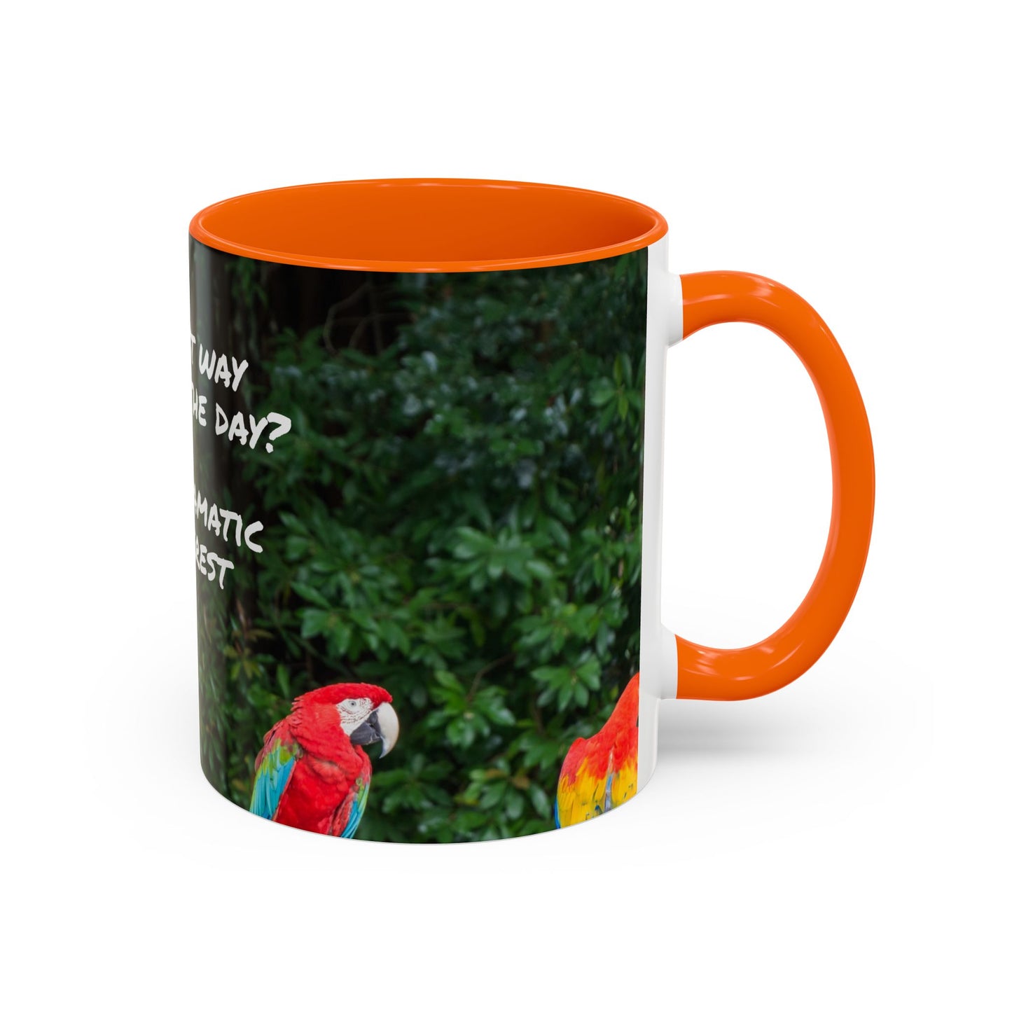 Parrot Accent Coffee Mug (11, 15oz), 8 Colors - Dramatic Disinterest