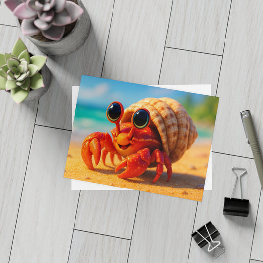 Baby Hermit Crab Postcard Bundle - Perfect for Ocean Lovers & Greetings!