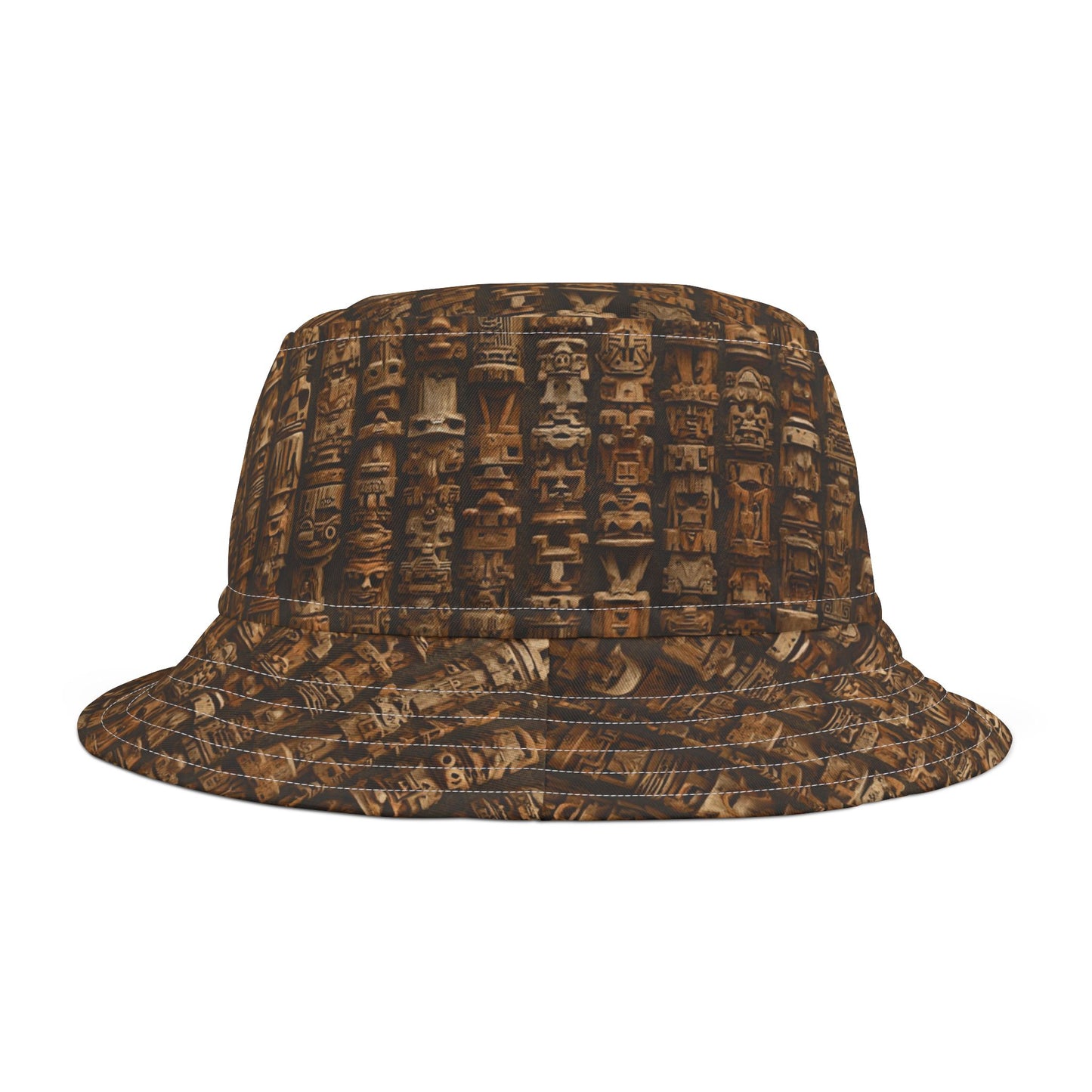 Tropical Polyester Bucket Hat, 2 Sizes - Ancient Tiki Totems