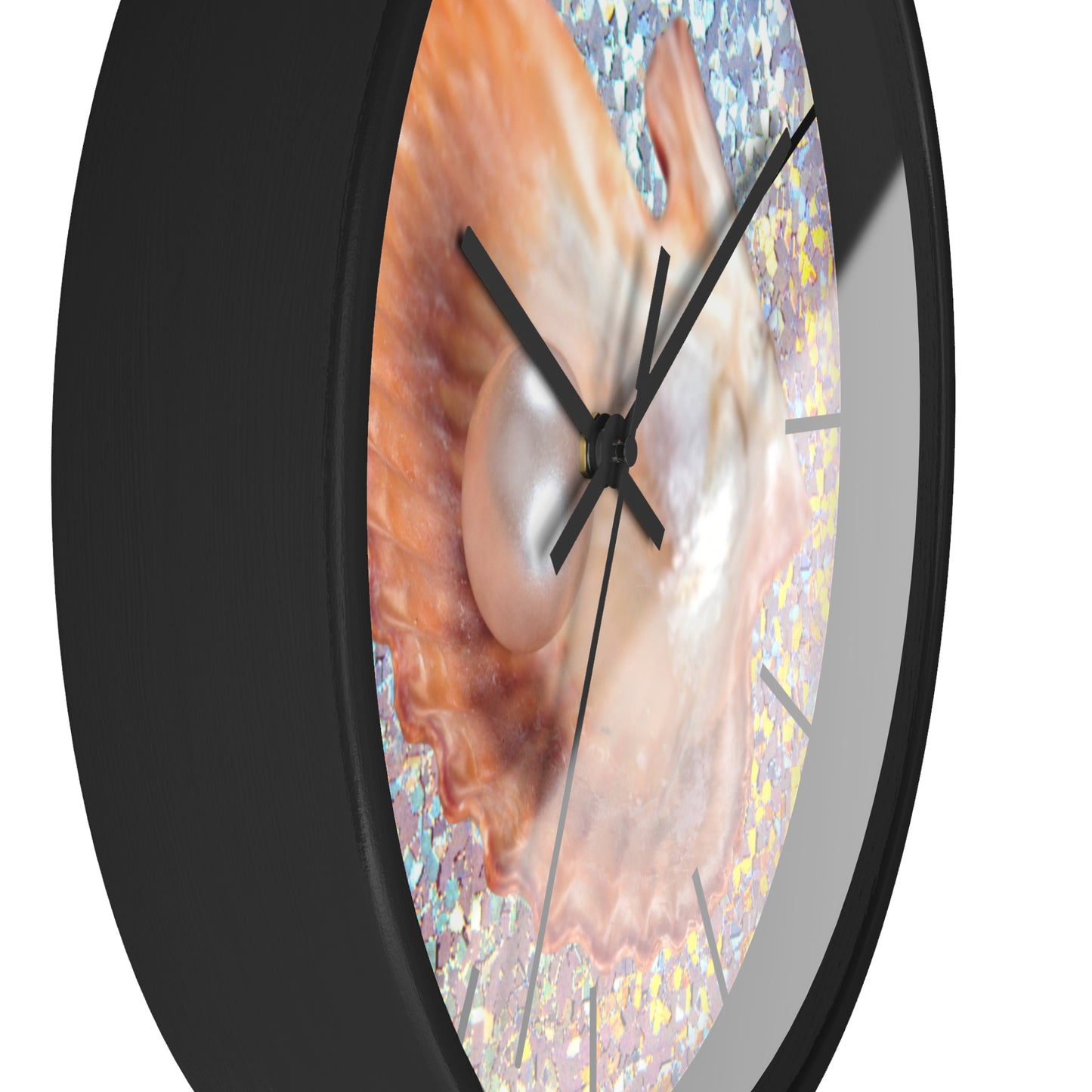 Wall Clock, Disco Peach Pearl Oyster, Hands/Base Variants