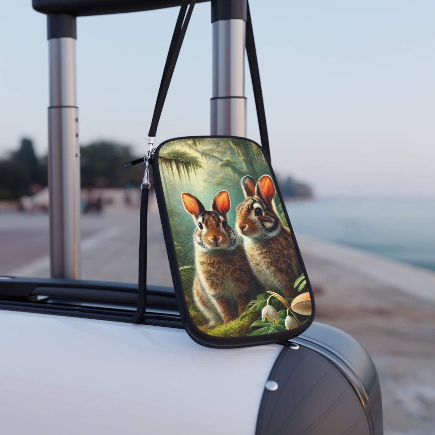 Passport Wallet – Perfect for Travelers & Adventurers / Rainforest Sumatran Rabbits