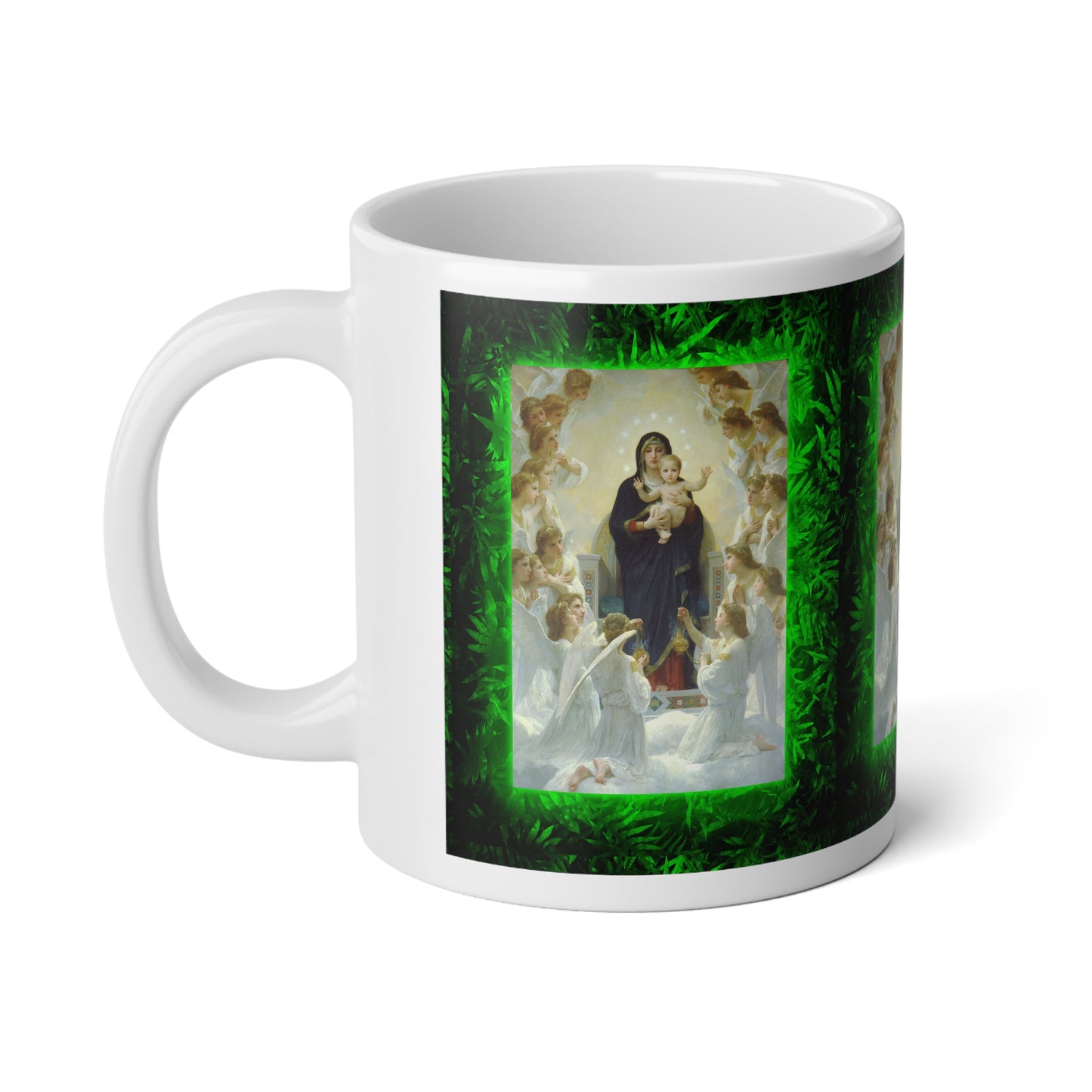 Religious Jumbo Mug, 20oz, Queen of the Angels | Tropical Coffee Cup