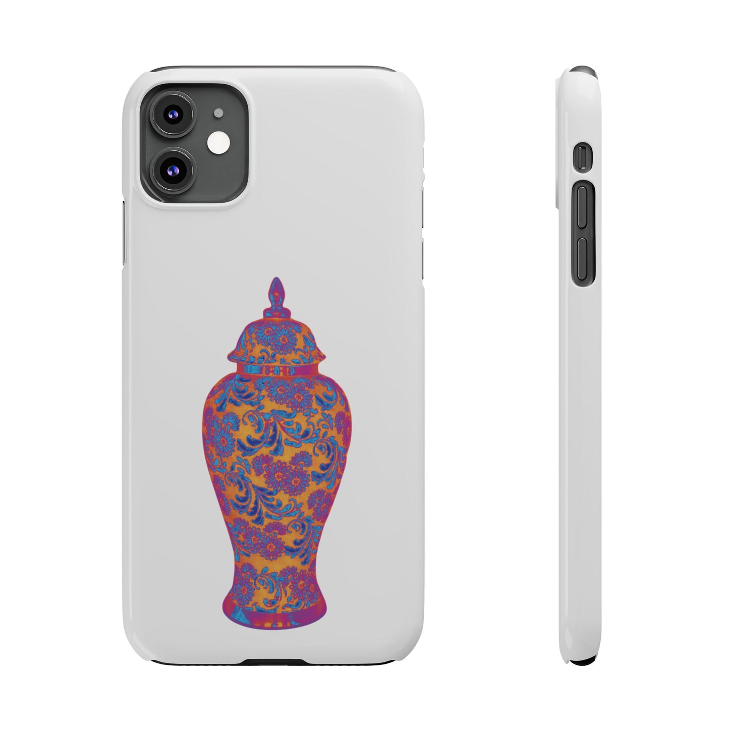 Slim Phone Cases - Heatwave Ginger Jar, white