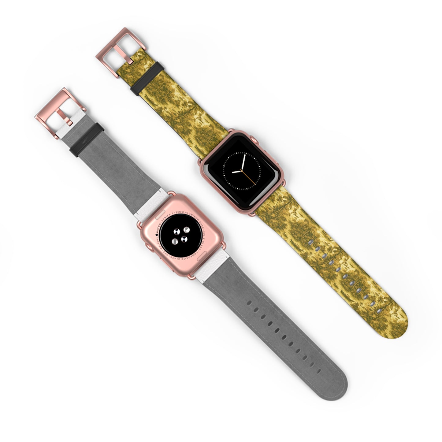 Apple Watch Band - Tropical Toile, gold