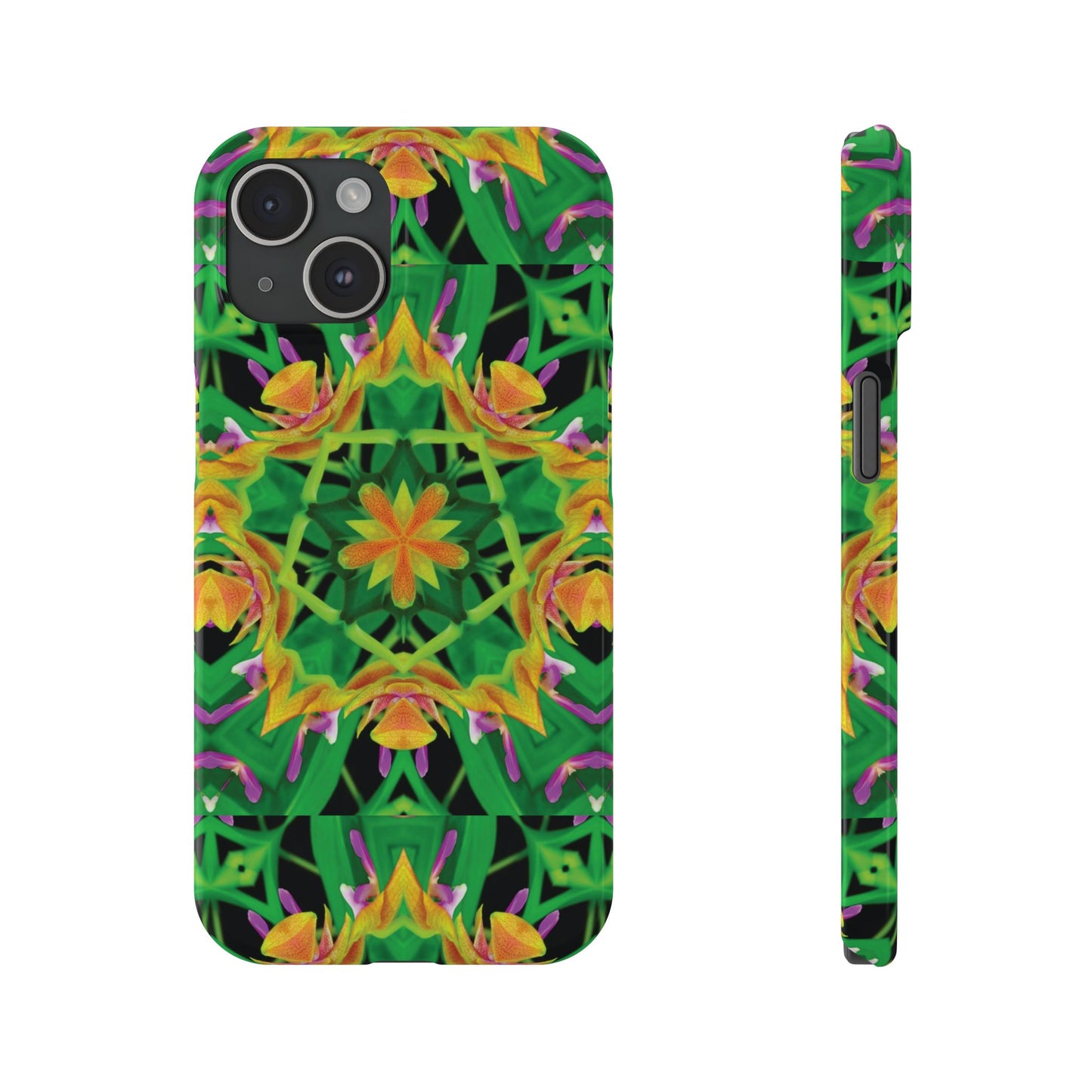 Slim Phone Cases - Orchid Kaleidoscope #2