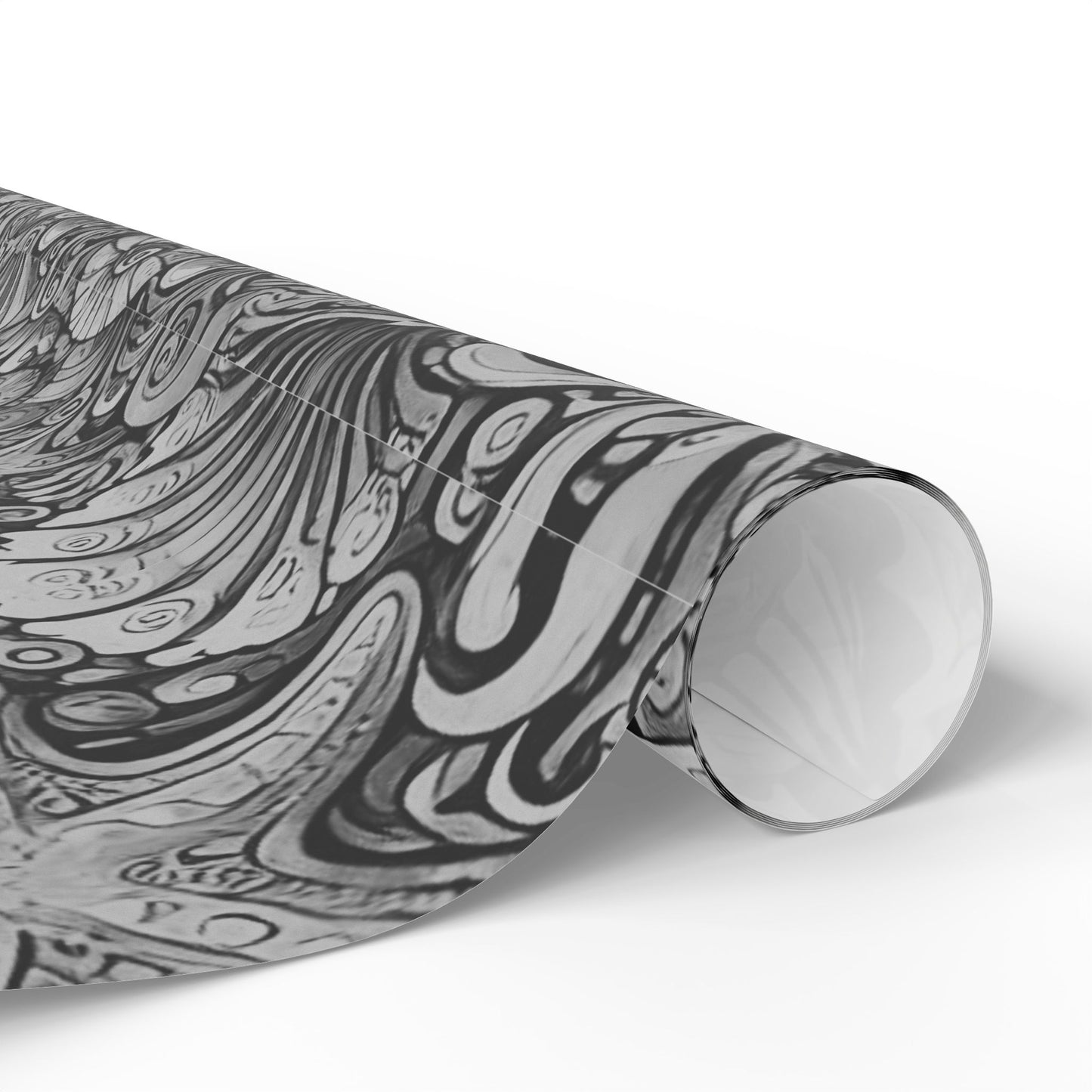 Wrapping Paper - Tropical Gift Wrap for All Occasions, 3 Sizes/2 Finishes / Seahorses Noir