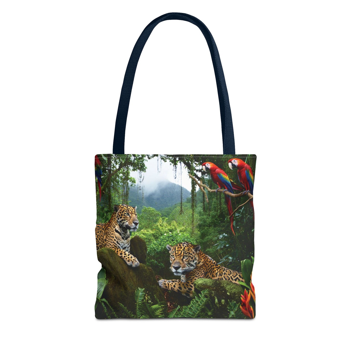 Jaguars and Parrots Tote Bag - 3 Sizes