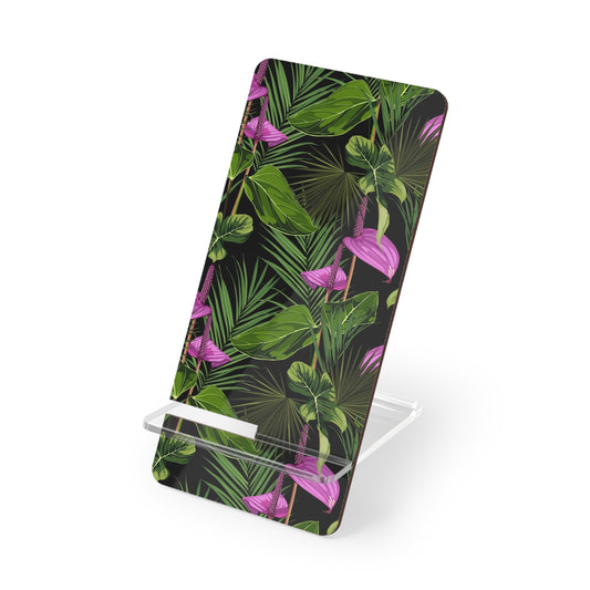 Mobile Display Stand for Smartphones, Anthurium and Palm