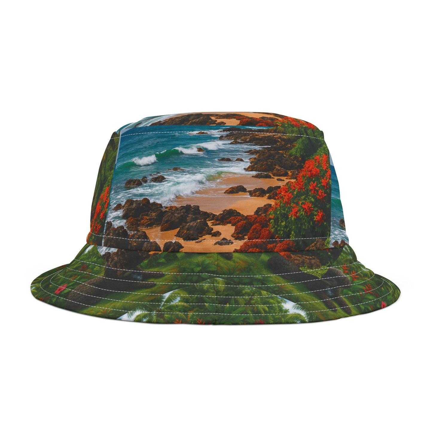 Meet You There / Polyester Bucket Hat for Beach Lovers