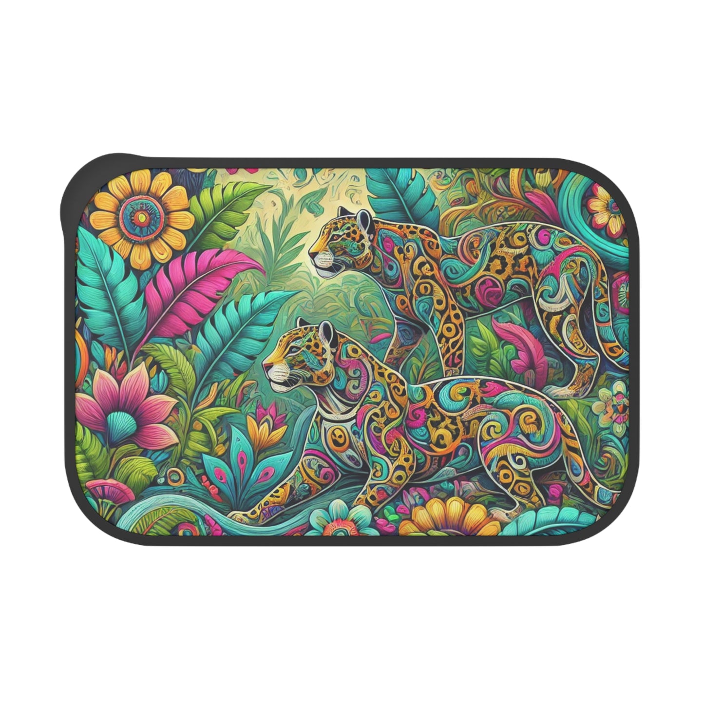 Bento Box with Utensils - Jaguar Pop