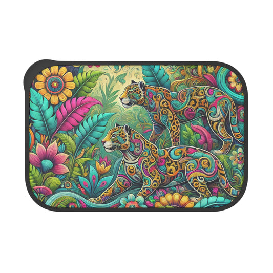 Bento Box with Utensils - Jaguar Pop