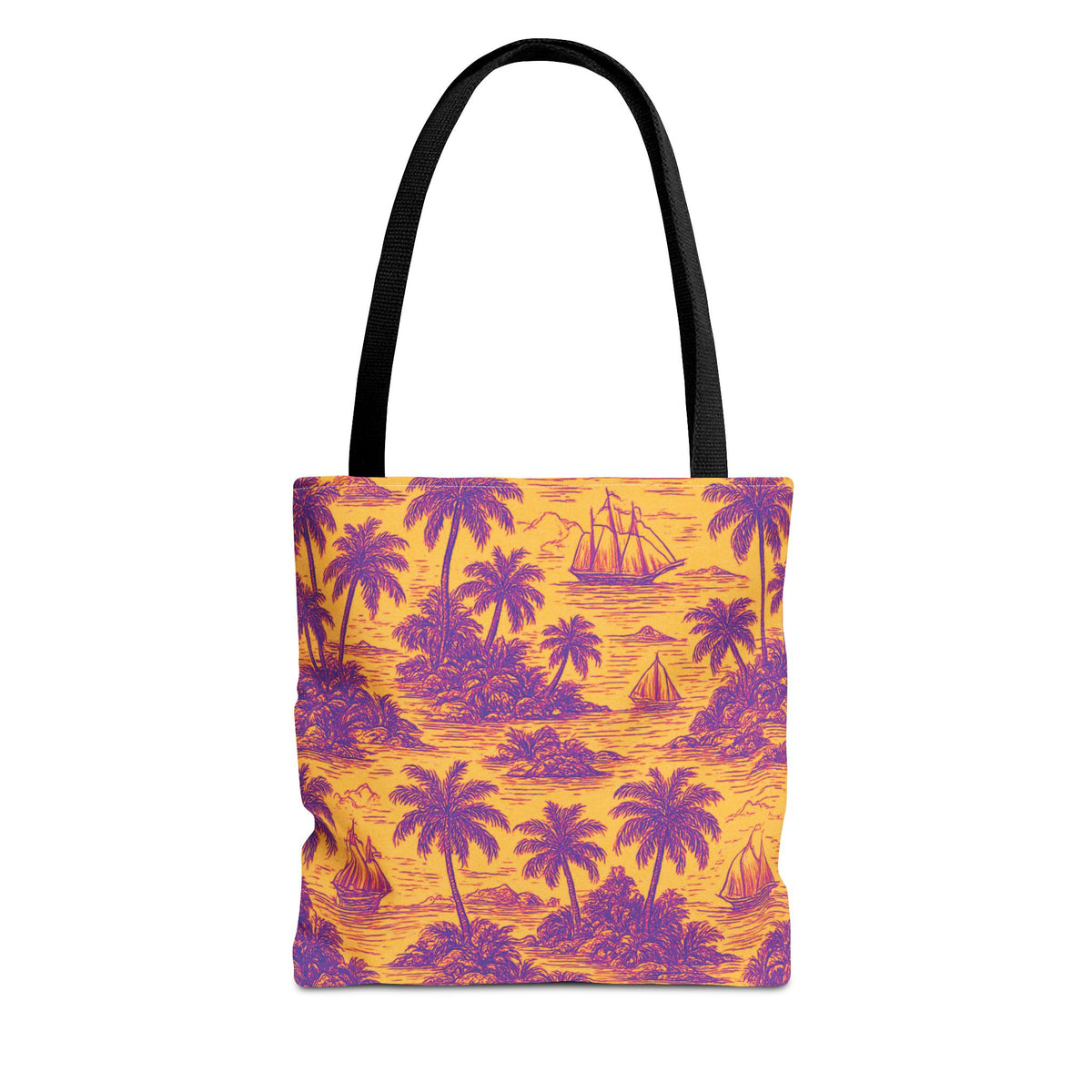 Faraway Toile/Pop Tote Bag - 3 Sizes
