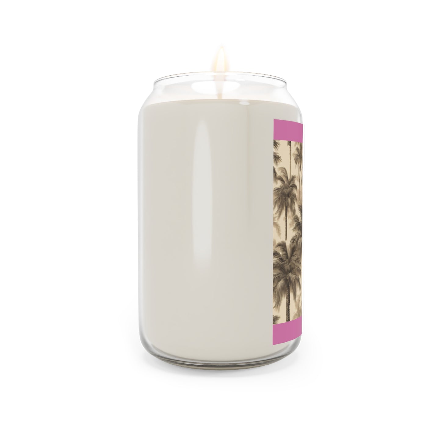 Scented Candle, 13.75oz - Lisa's Fluffy Palms, light pink