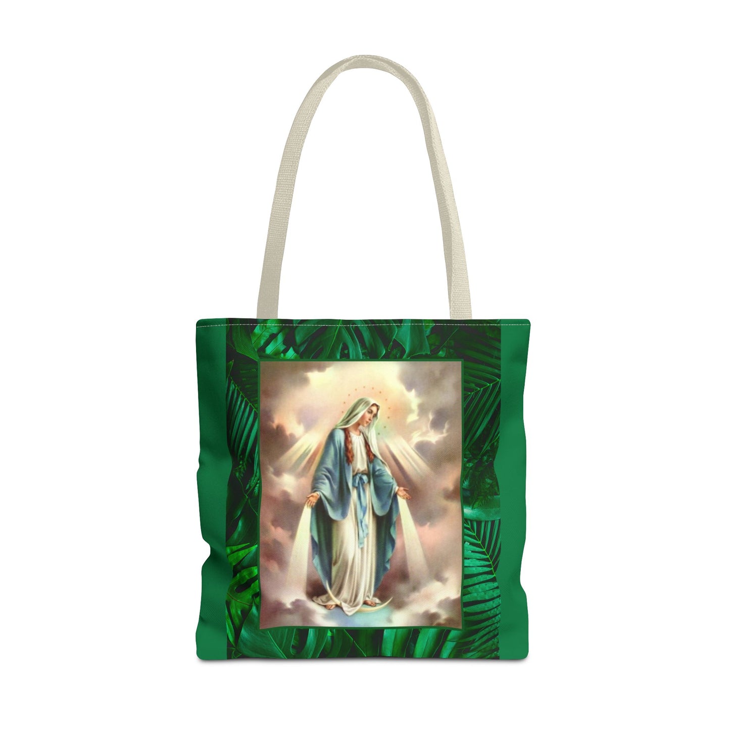 Religious Our Lady of Grace Tropical Tote Bag - 3 Sizes