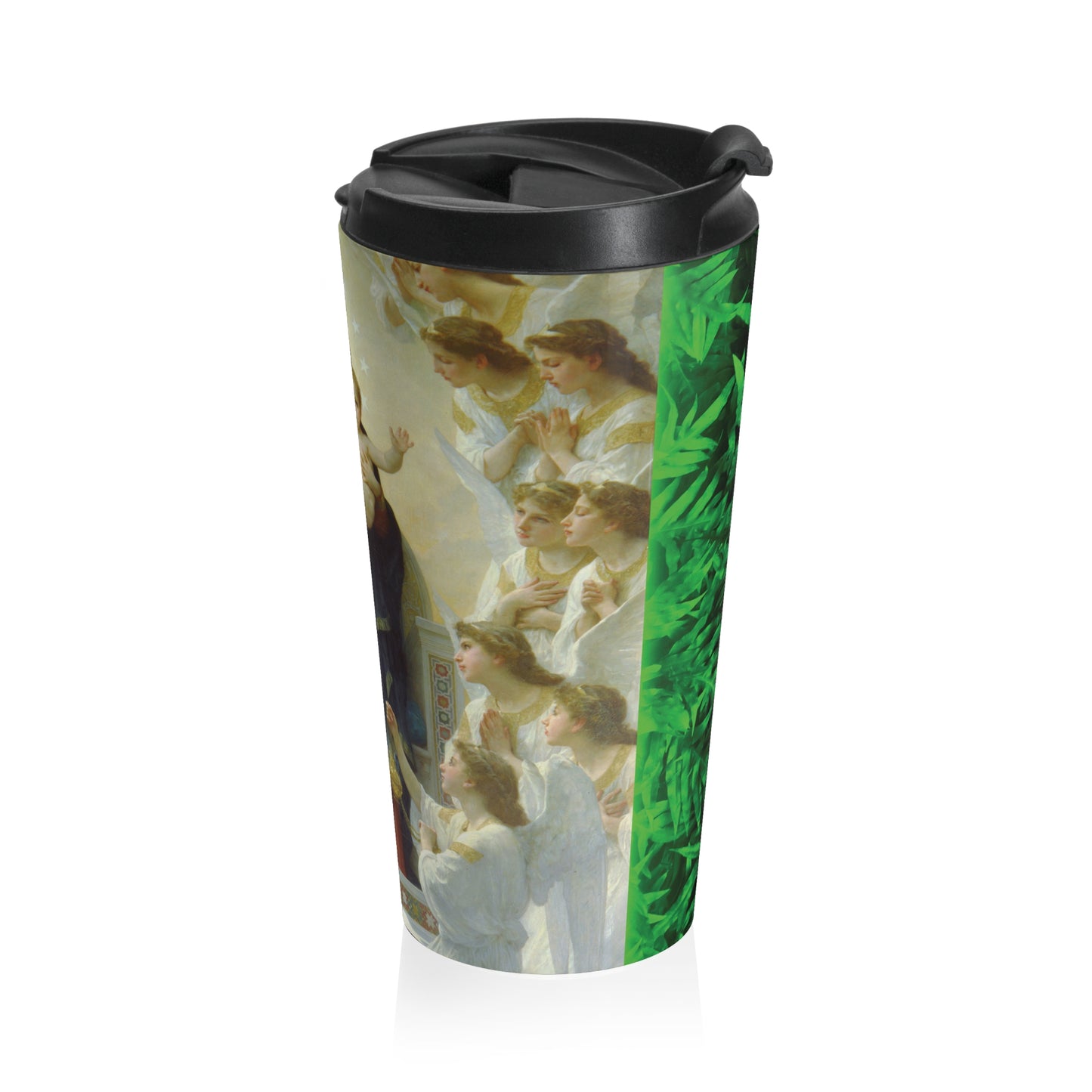 15 oz. Stainless Steel Travel Mug / Queen of the Angels, Religious