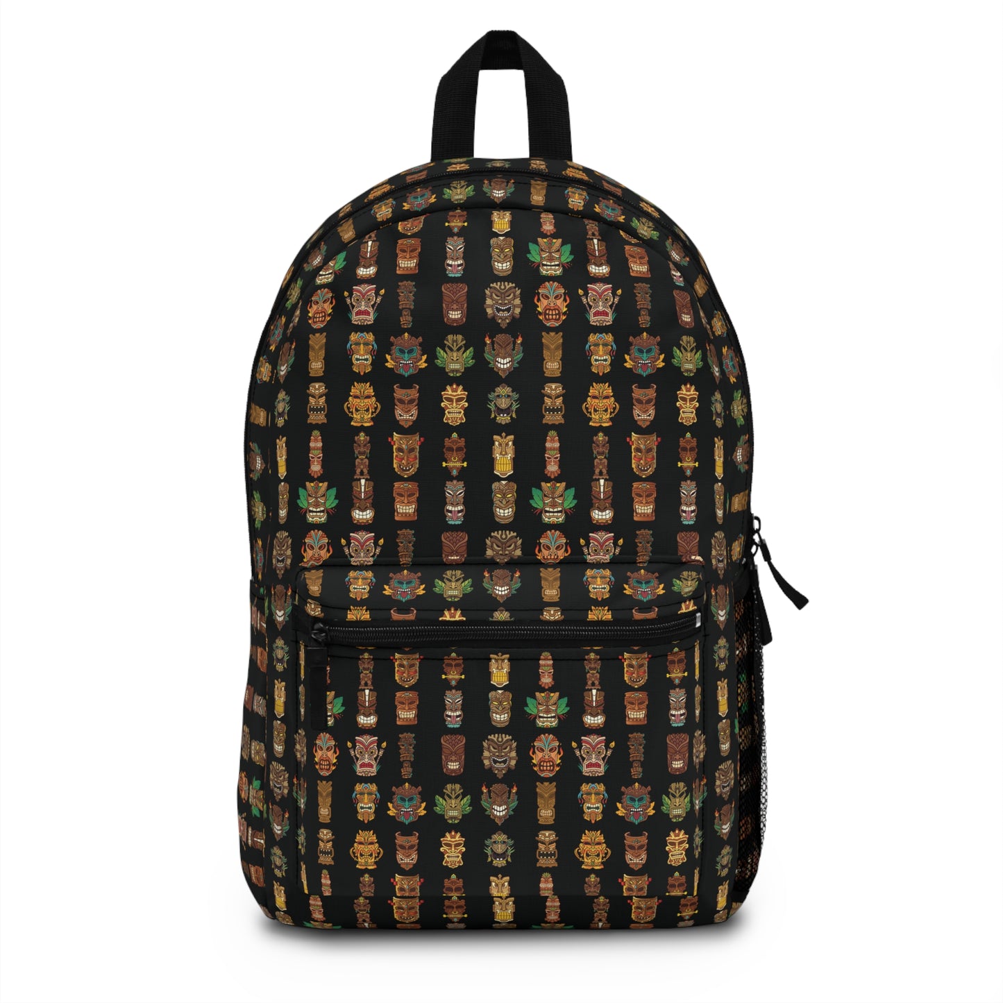 Tropical Backpack  / Tiny Tiki Dudes, Black
