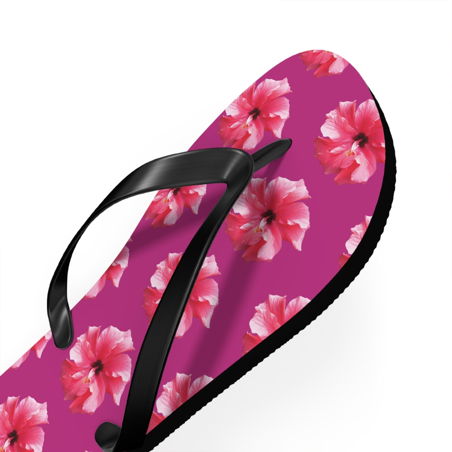 Flip Flops - Pink Hibiscus/Pink