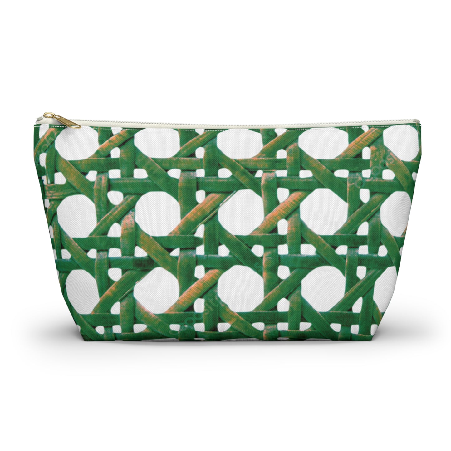 Tropical Accessory Pouch, 2 sizes | Makeup Bag | Perfect for Travel & Everyday Use / Beach Chair Wicker, Green