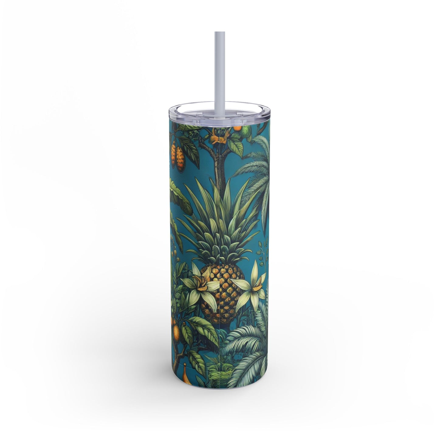 20oz Matte Tumbler, 7 Colors - Stylish Travel Cup - Tropical Fruit Blue