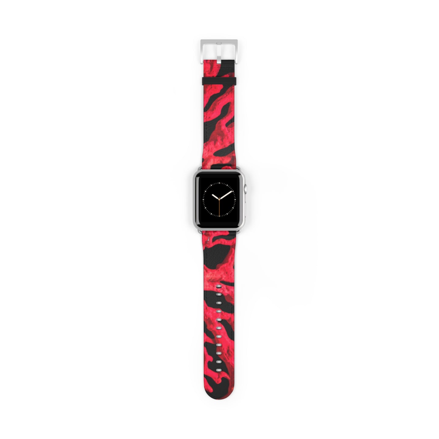 Apple Watch Band - Red Coral, black background