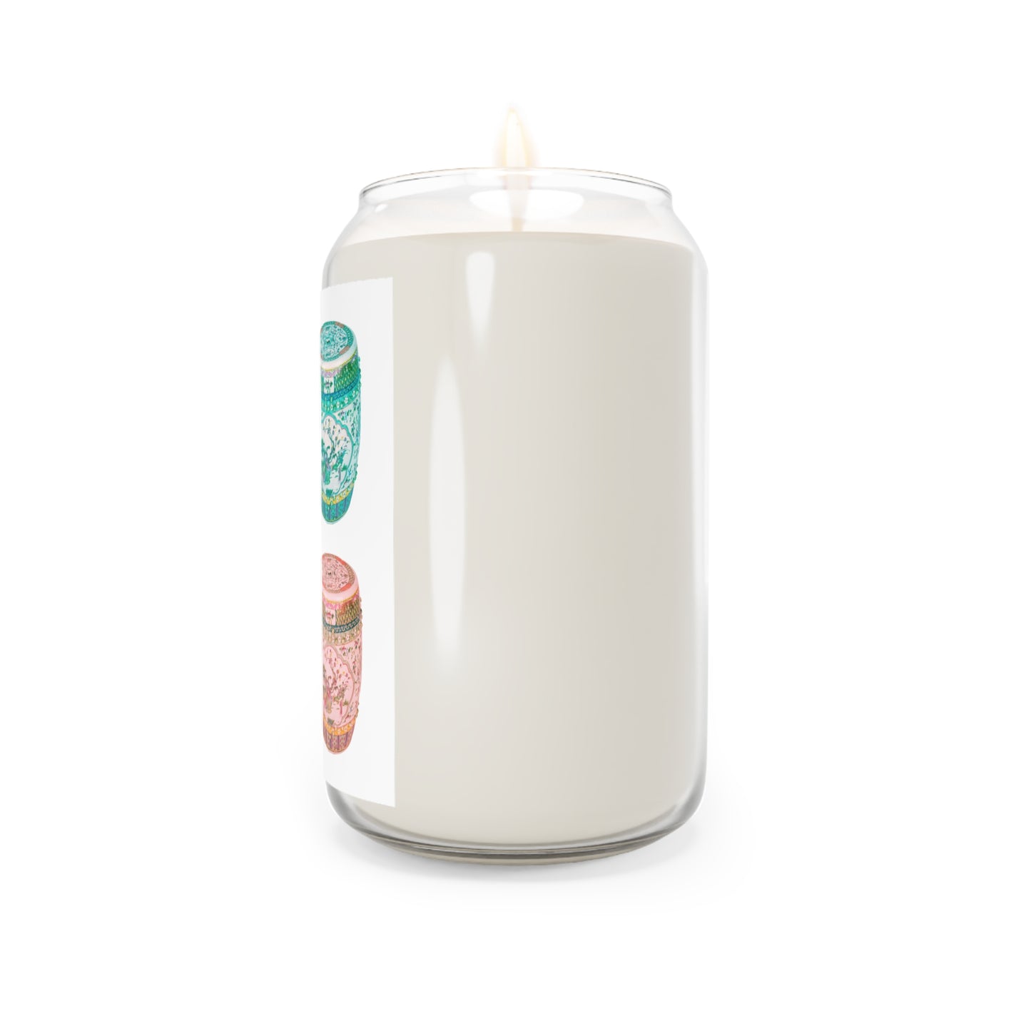 Scented Candle, 13.75oz - Pop Art Porcelain Stools, White