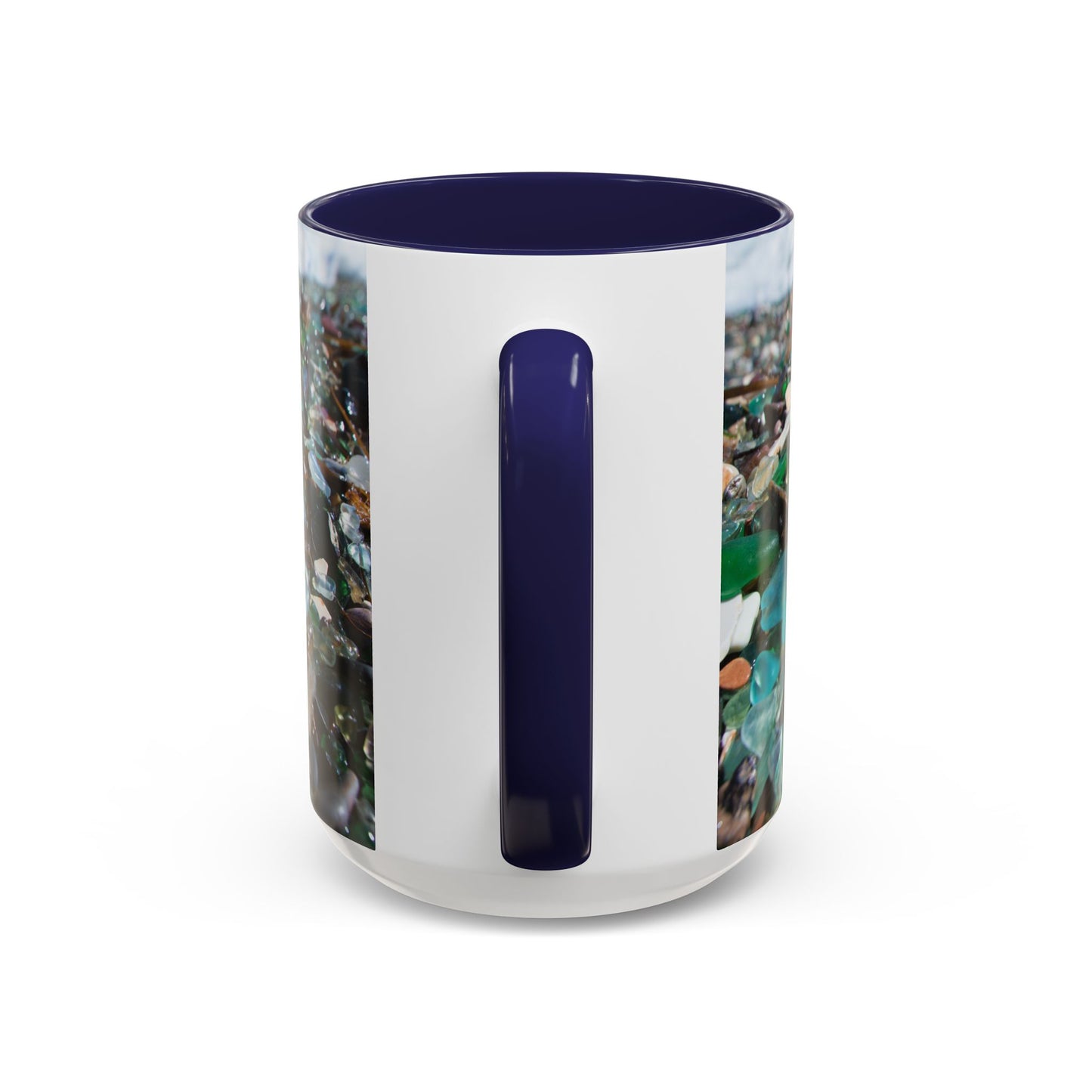 Coastal Accent Coffee Mug | Sea-Inspired Drinkware / Beach Glass Along Shoreline