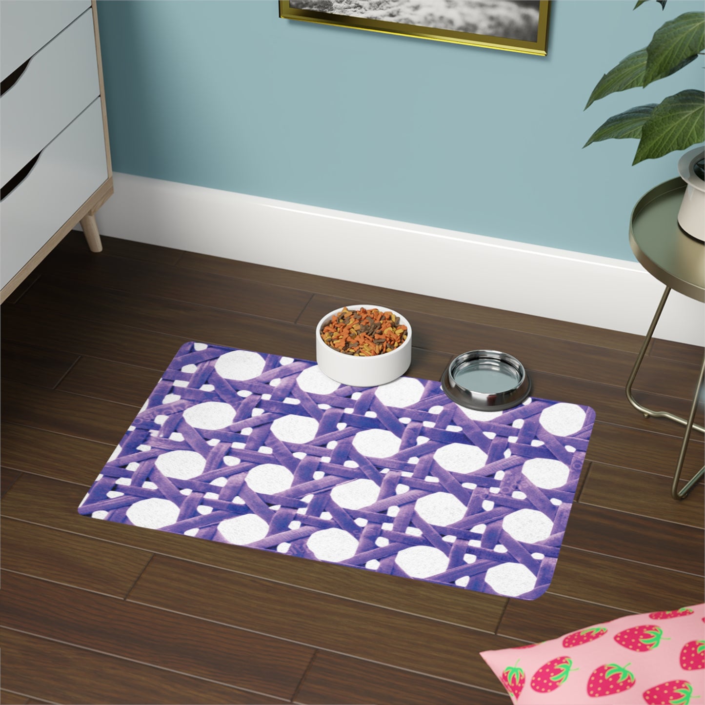 Pet Food Mat (12x18) - Amethyst Beach Chair Wicker