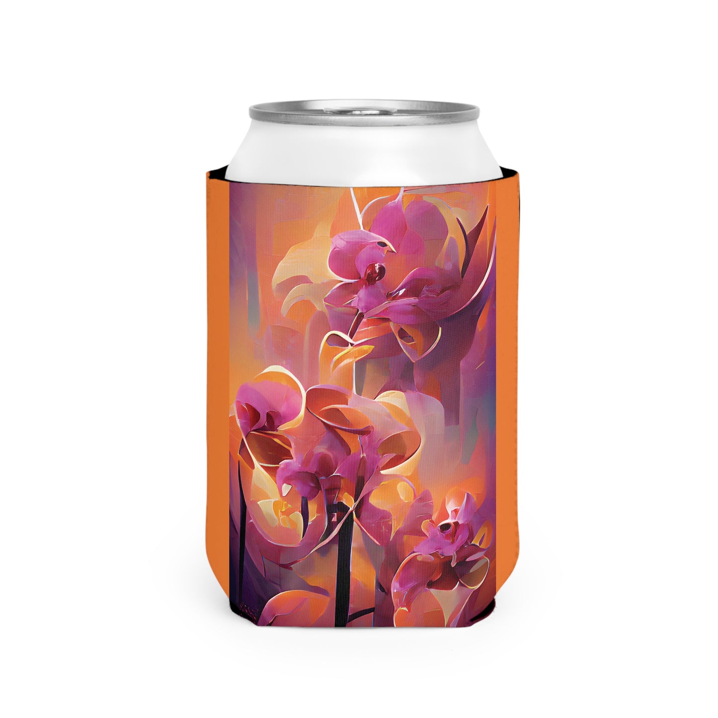 Mystic Orchids Can Cooler Sleeve - Perfect for Outdoor Picnics