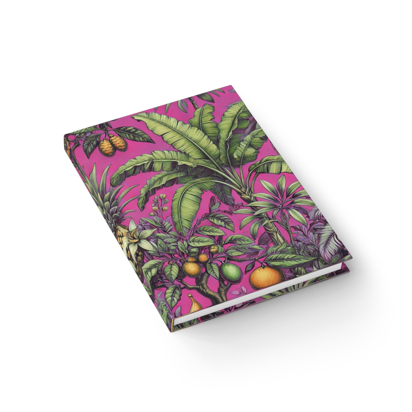 Tropical Fruit/Hot Pink Journal - 5" x 7"