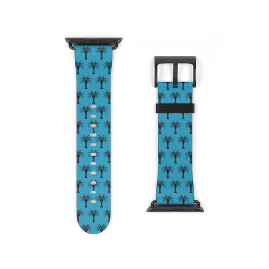 Apple Watch Band - Art Deco Palm, Repeat Turquoise