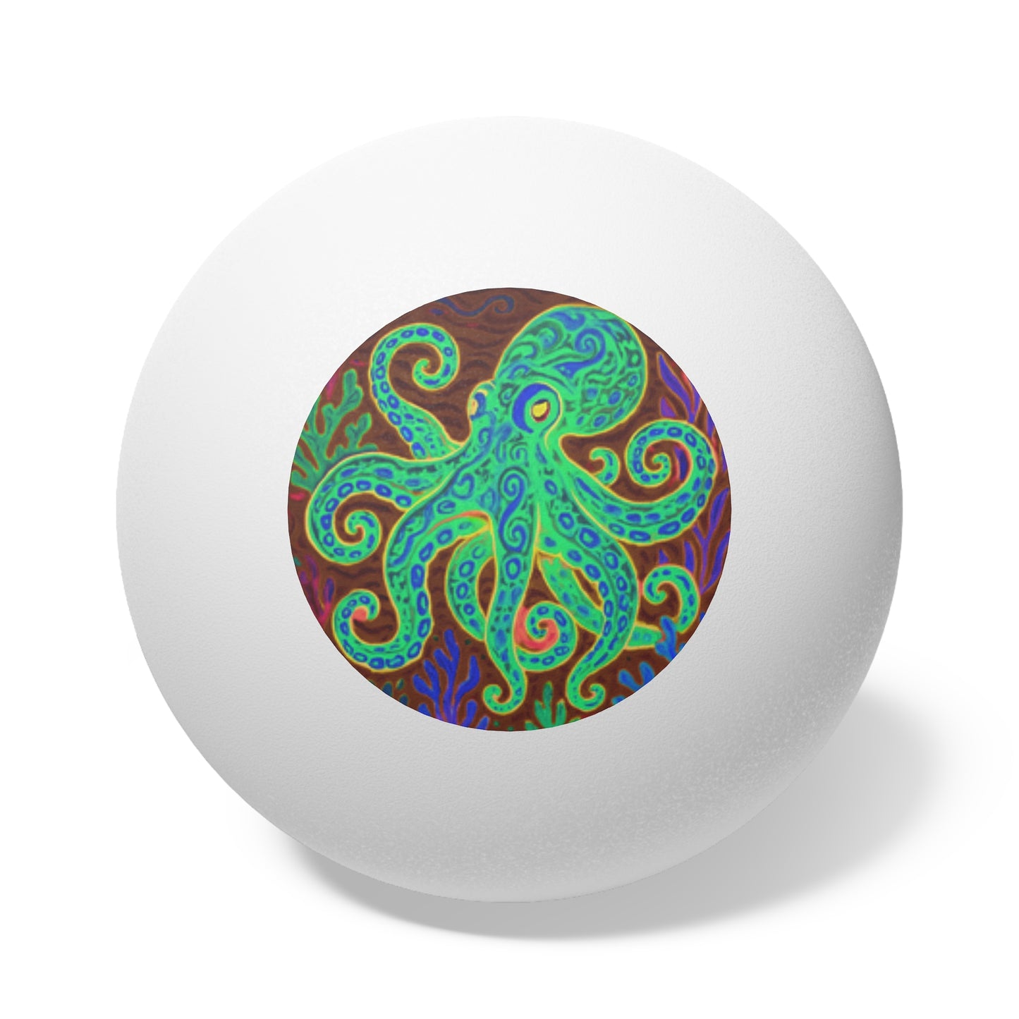 Tropical Paradise Ping Pong Balls - 6 Pack with Gamma Kraken Joe