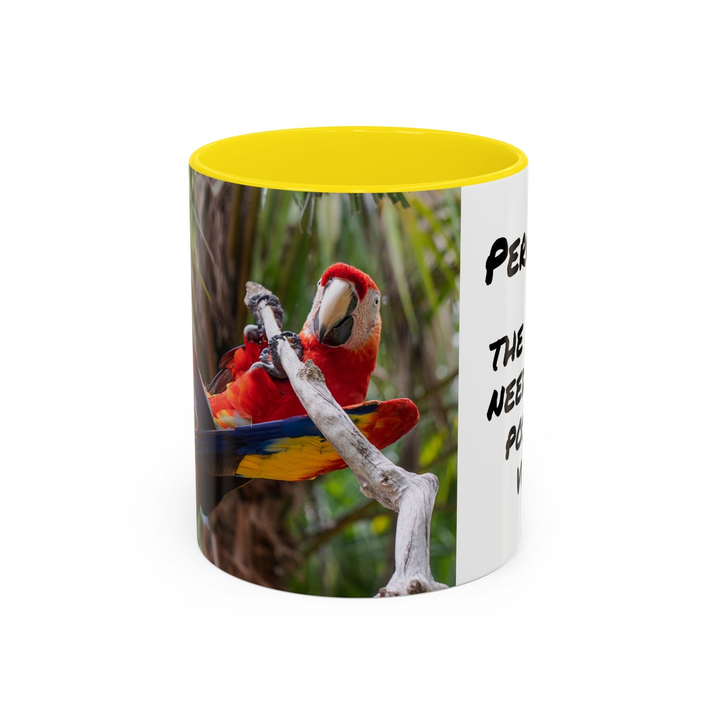 Parrot Accent Coffee Mug (11, 15oz), 8 Colors - Perch Up!